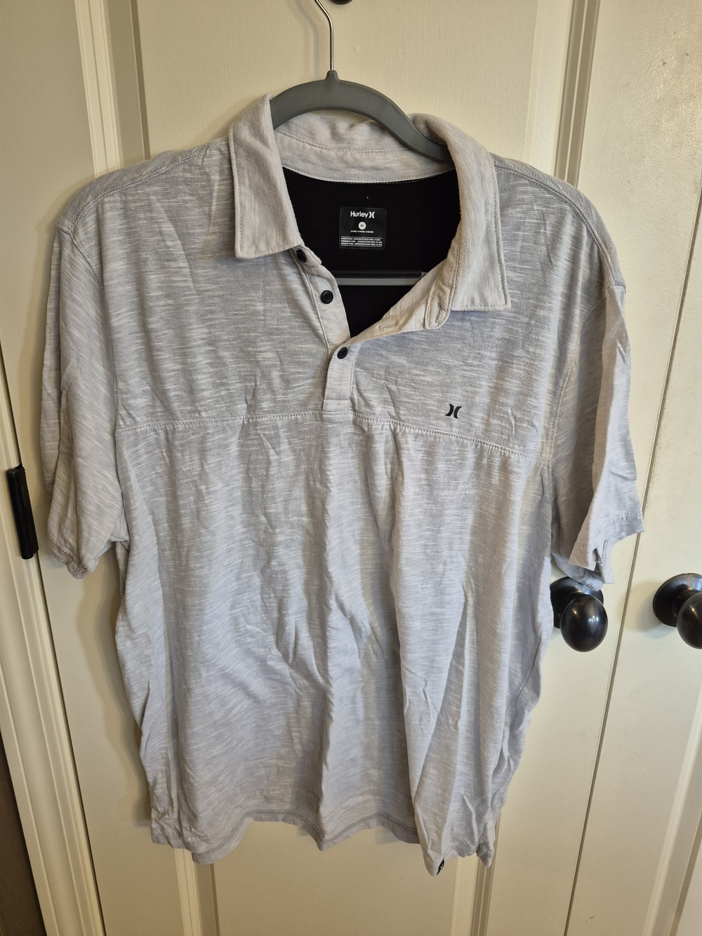 Hurley Men's Heather Light Gray Polo